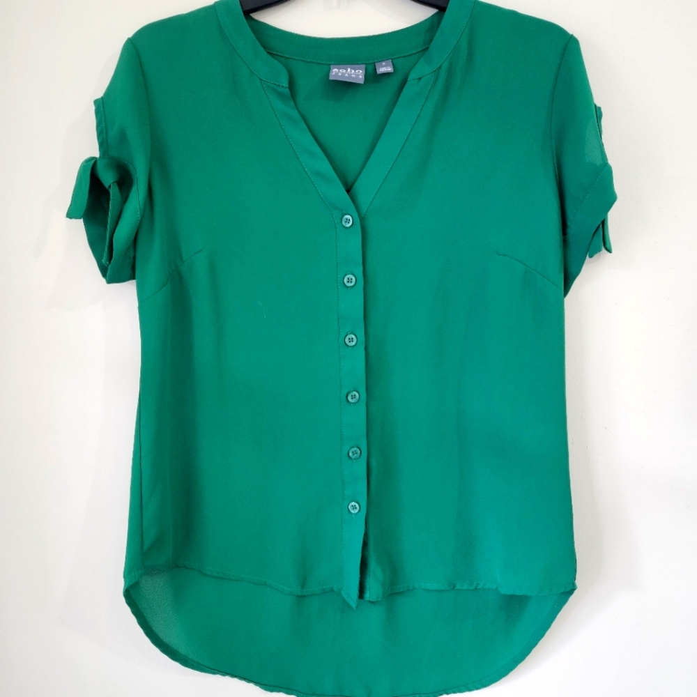 NY&CO Soho Jeans green blouse